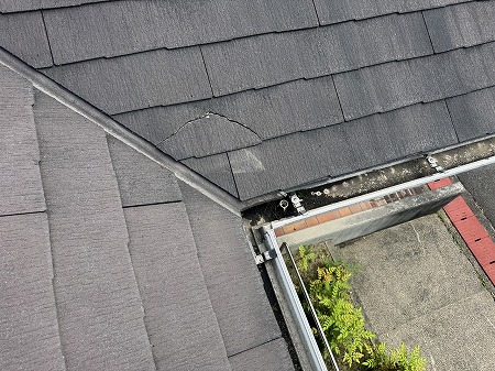 谷部カラーベスト割れ