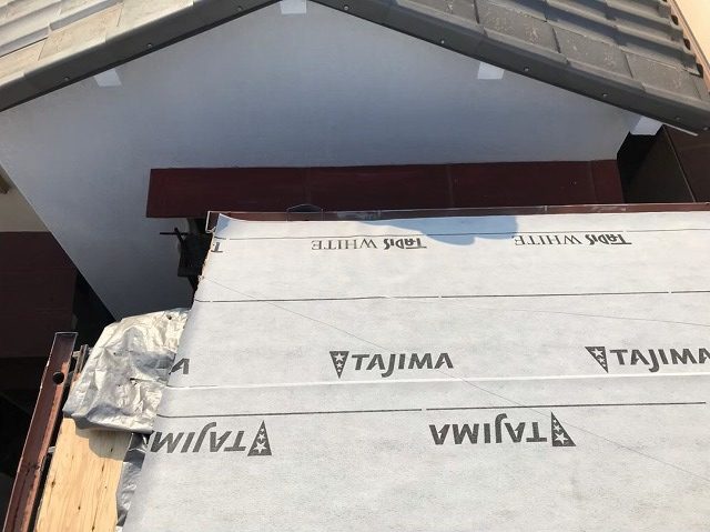 防水紙と水切り板金