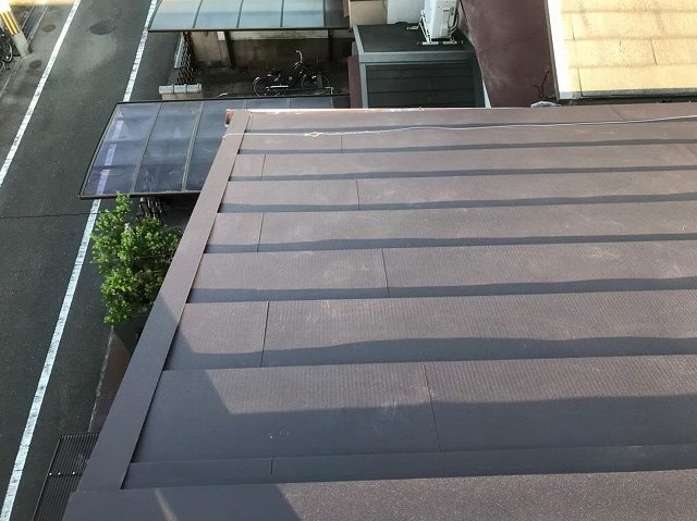 ガルテクト設置で屋根完成