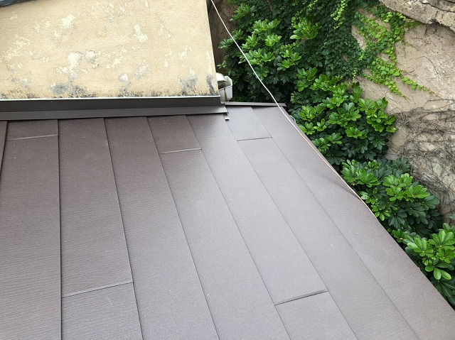 ガルテクト設置と板金