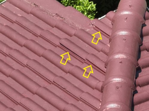 モニエル瓦の葺き直し＆塗装