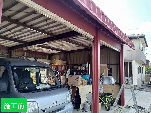 伊奈町折板屋根施工前