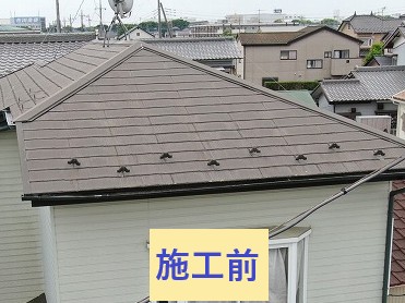 屋根塗装前写真