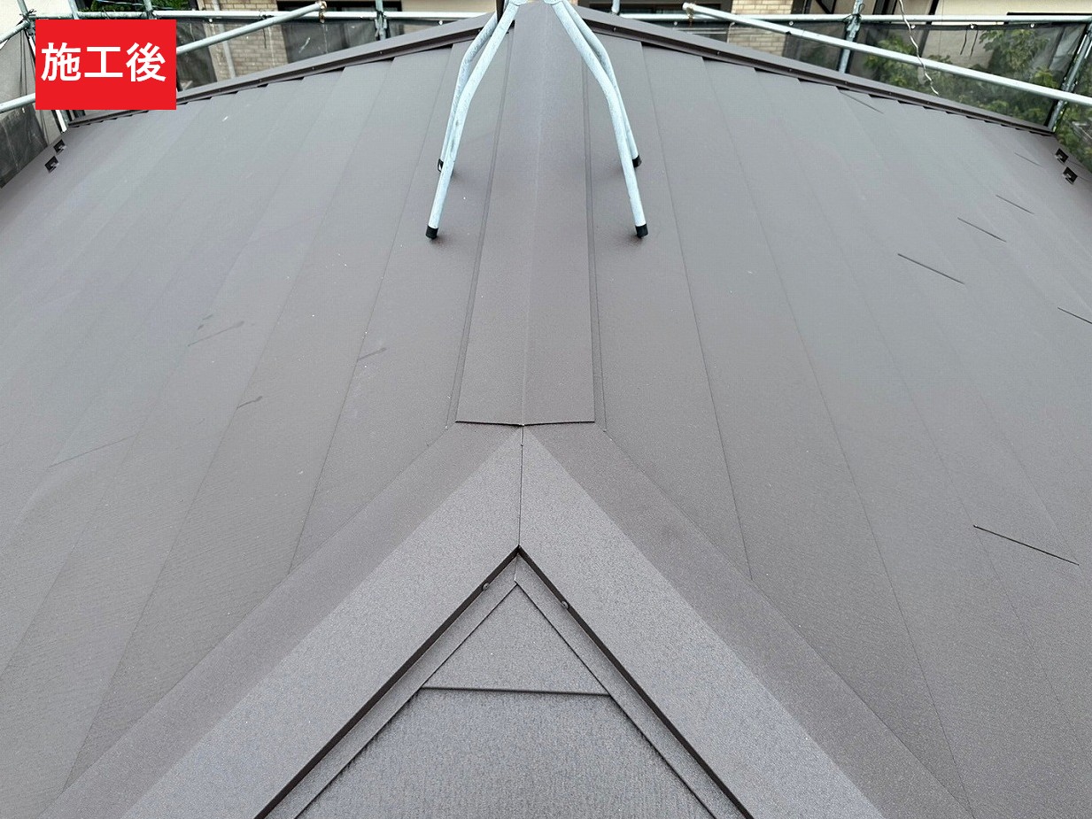 屋根カバー工法施工後
