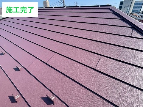 パミール屋根からスーパーガルテクトへカバー工法