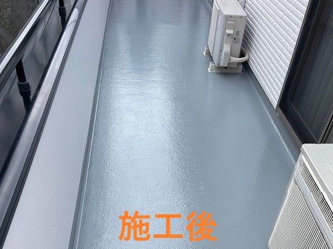 トップコート塗布後