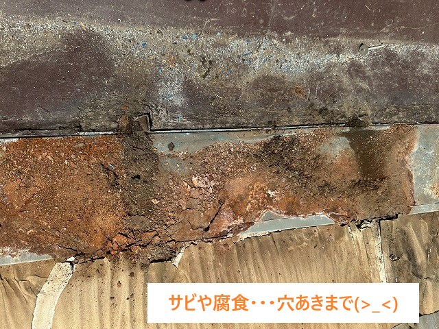 トタン屋根の部分葺き替え工事を実施しました♪