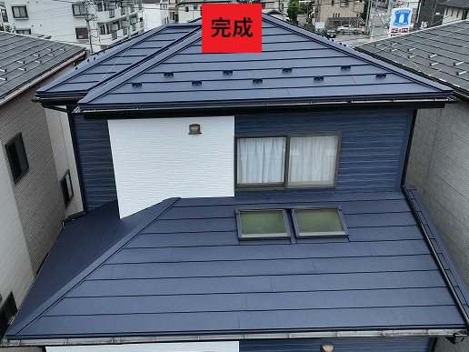 伊奈町屋根リフォーム完成