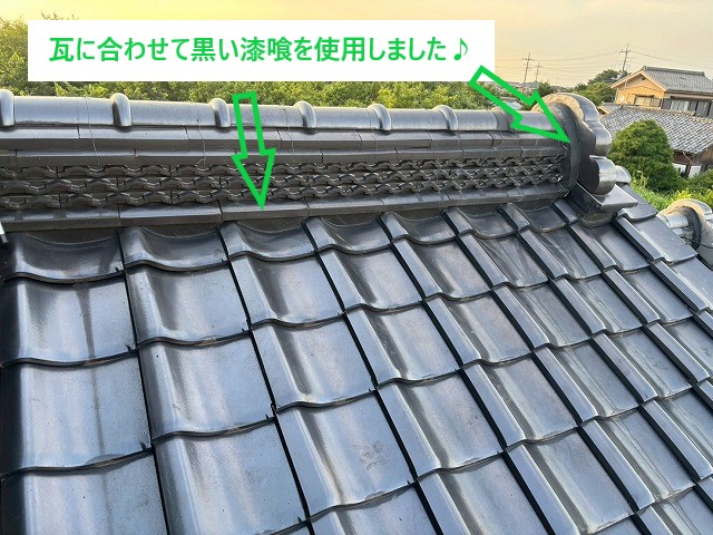 瓦屋根の劣化に多い漆喰　庭に白い塊が落ちていたら要注意