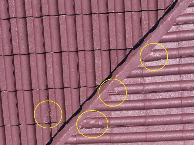 モニエル瓦の葺き直し＆塗装