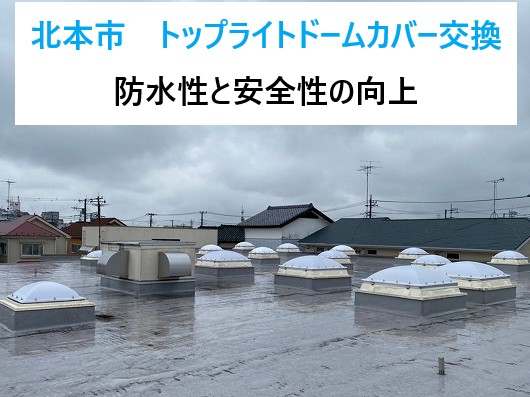北本市　トップライトドームカバー交換
