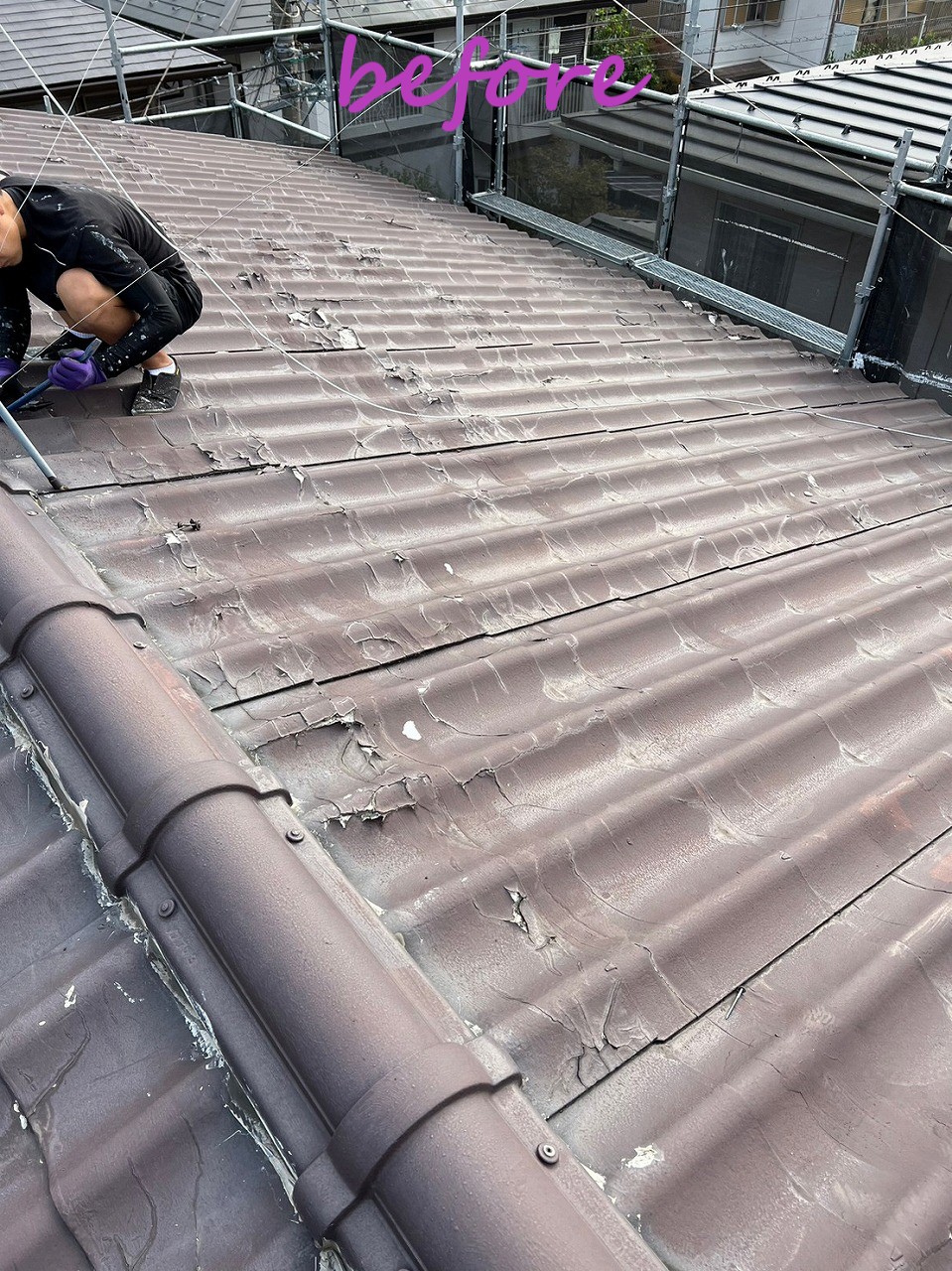 葺き替え前