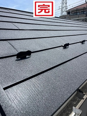 屋根カバー工法後