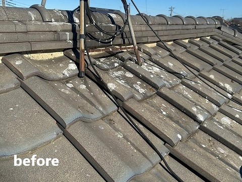 瓦修理　棟瓦の漆喰補修で安心を手に入れましょう♪