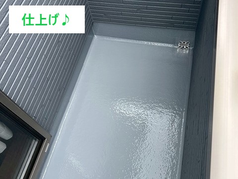 ベランダ防水　床がくすんできたな…と思ったら防水工事をしましょう！