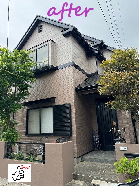 外壁塗装後全体