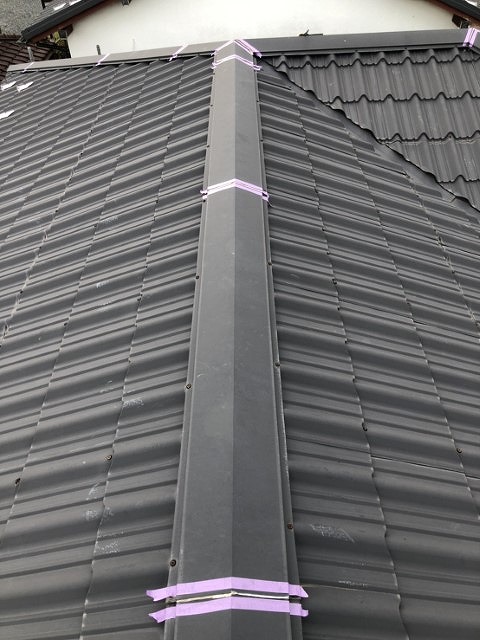 棟板金マスキング