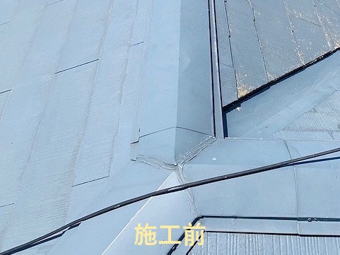 棟板金交換施工前