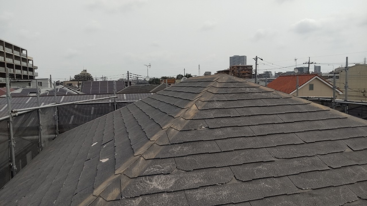 既存屋根不要物撤去