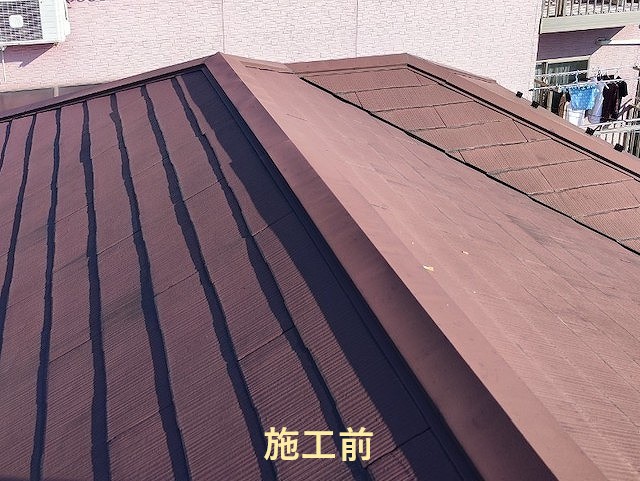 棟板金交換施工前写真