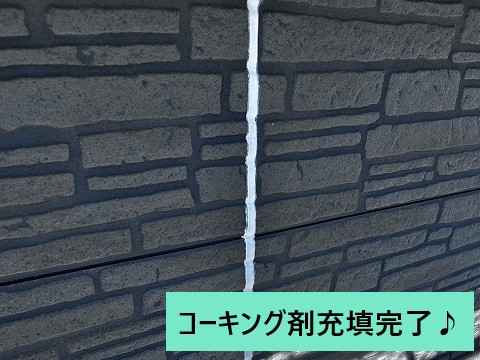 外壁塗装　個性的なブラック系塗料使用