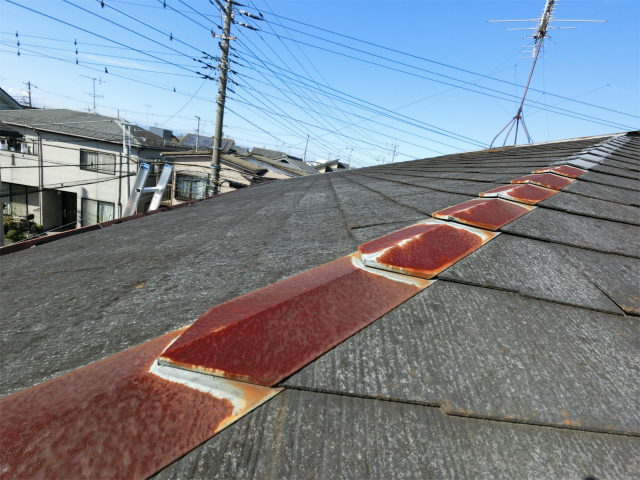 屋根板金の錆び