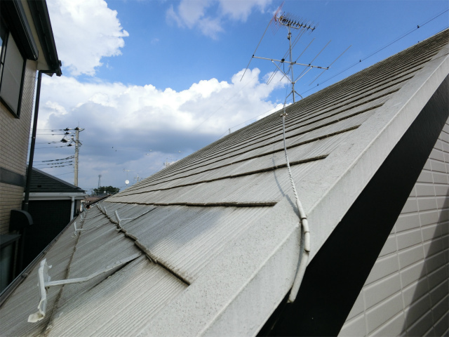 屋根雪止め横から