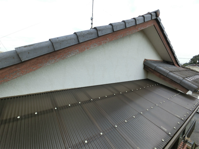 破風の塗装剥がれ