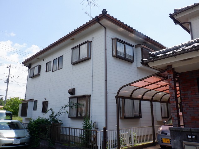 外壁塗装前裏側