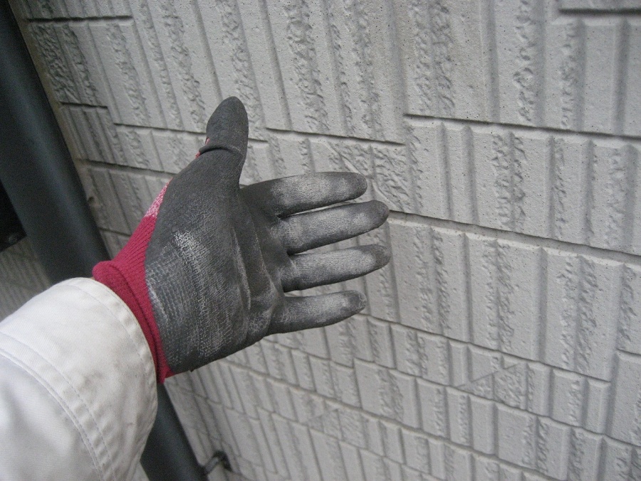 外壁　チョーキング　写真