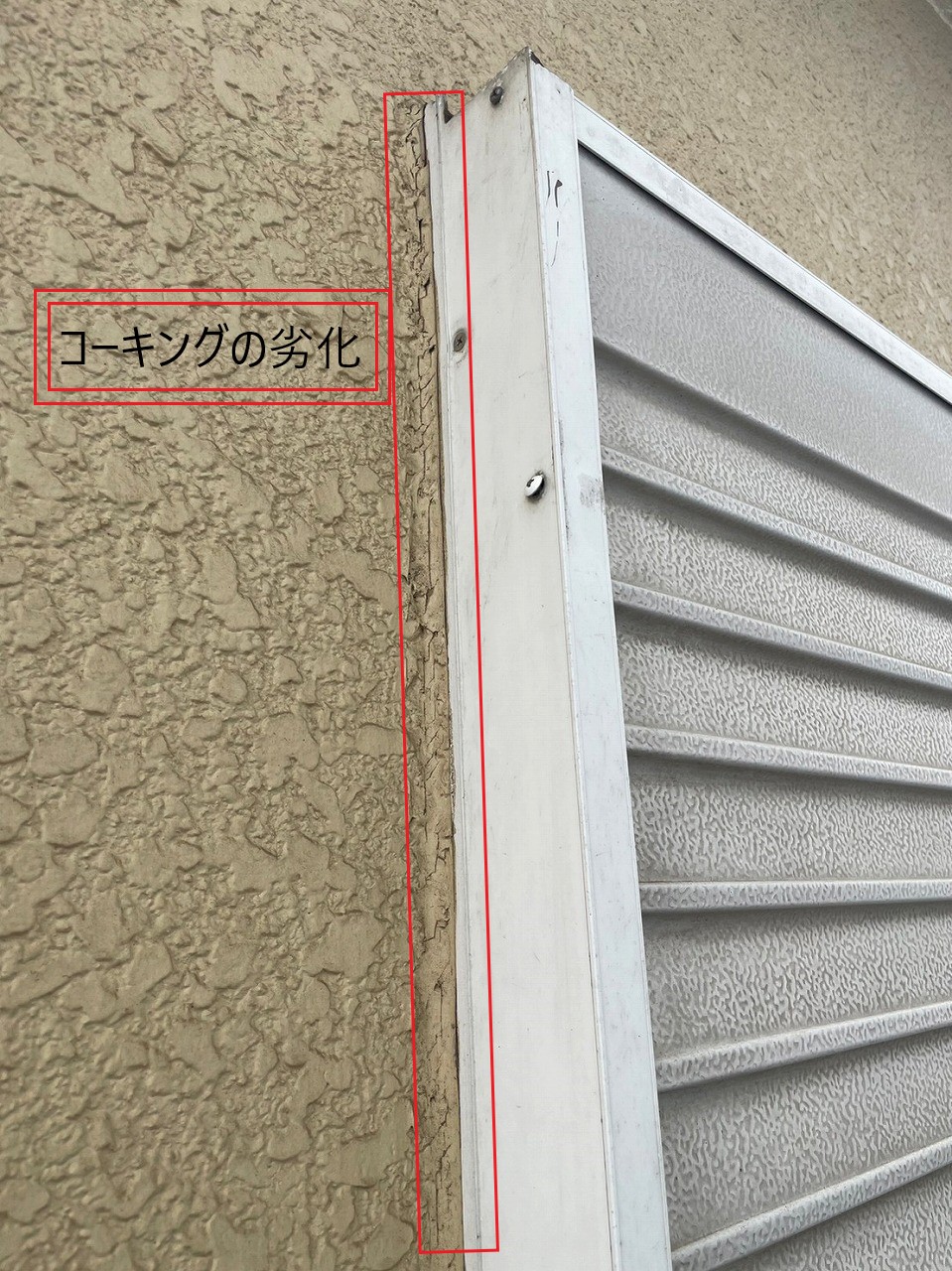 外壁の現場調査を行いました