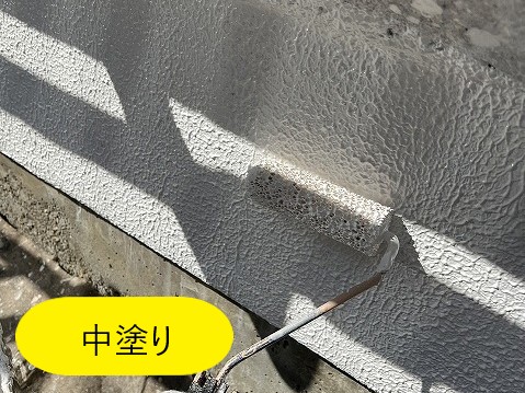 モルタル外壁修理　塗装