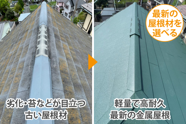 天窓が付いている屋根でもお任せください♪屋根カバー工法を実施しました♡