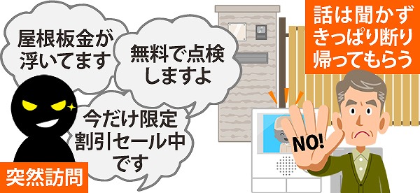 悪徳業者にご注意ください