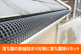 雨樋掃除　掃除のポイントと落ち葉除けネットのお勧めをご紹介♪