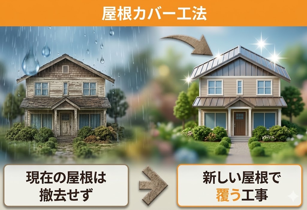 屋根カバー工法とはどんな工事？
