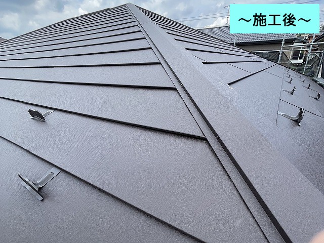 屋根施工後