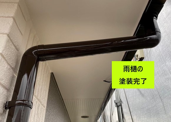 雨樋塗装完了