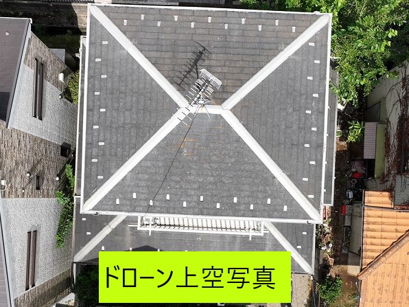 ドローンの上空写真