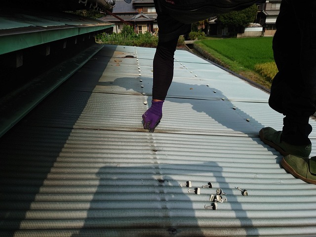 古くなった波板のフック