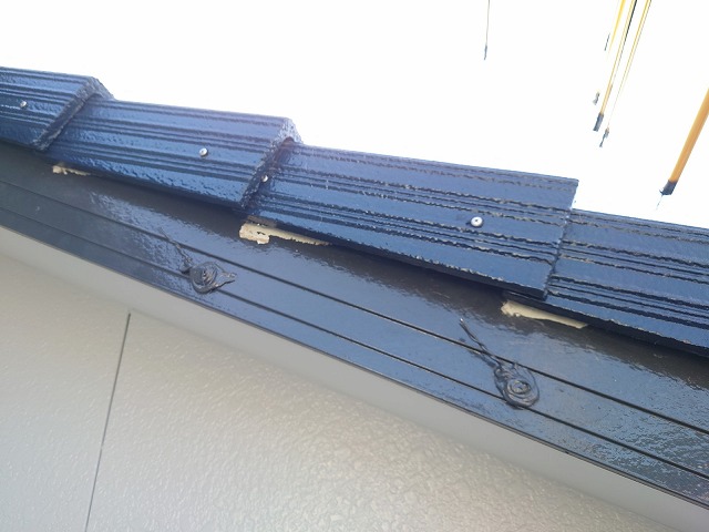 ケラバの塗り残し