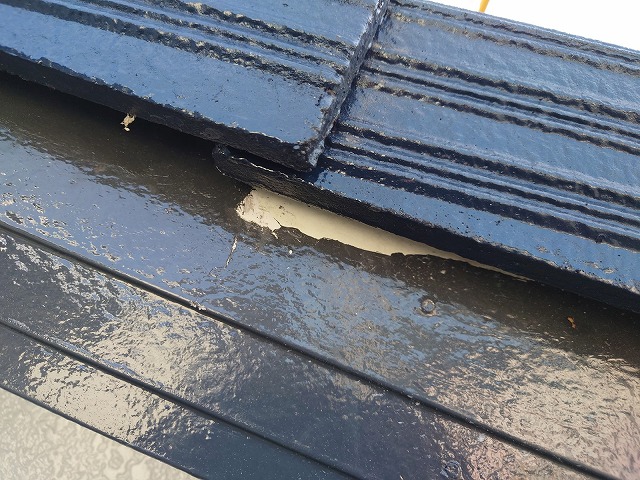 ケラバの塗り残し