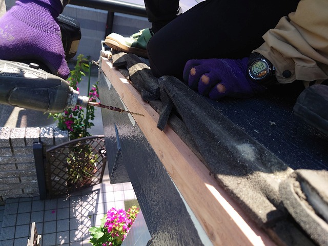 防腐材を加圧注入した胴縁