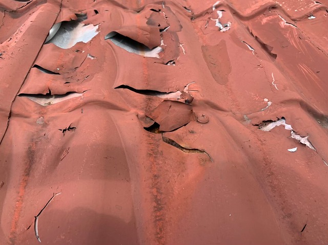 アバンテの屋根プログレの傷み