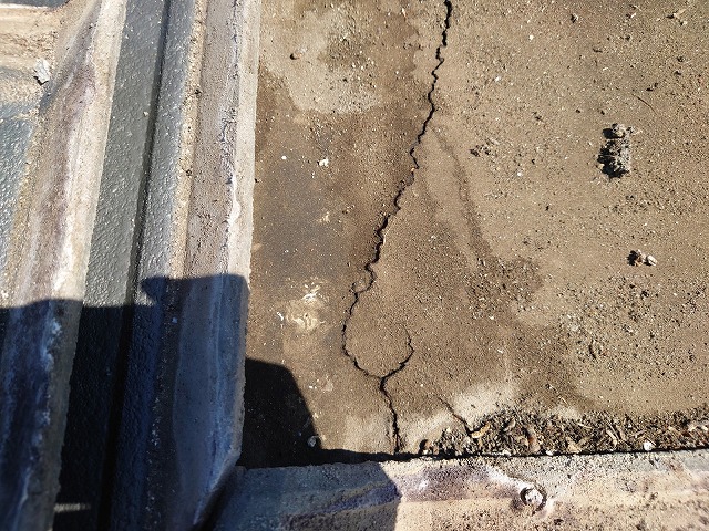 劣化した防水紙