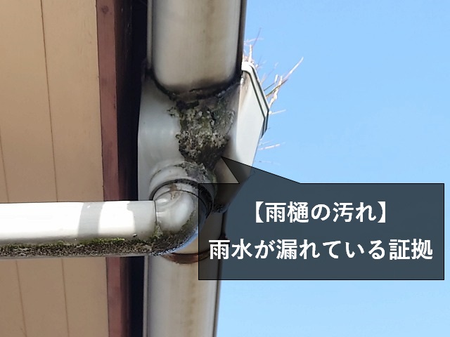 汚れた雨樋