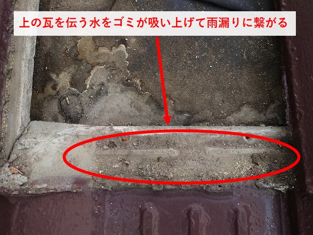 セメント瓦の雨漏り原因