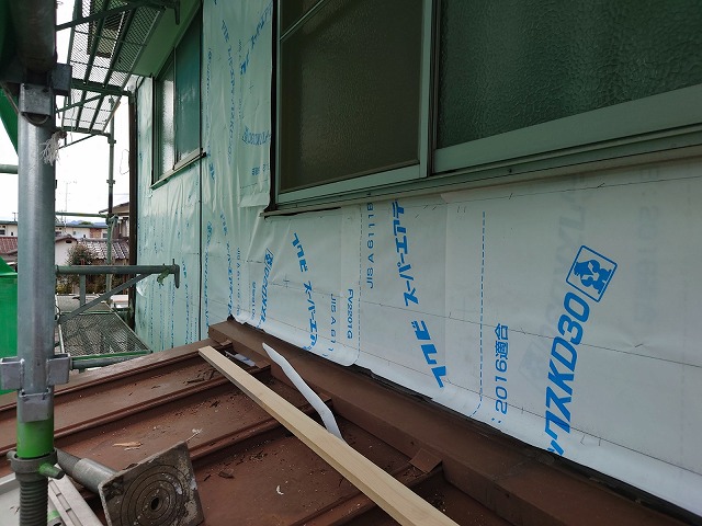 壁の透湿防水シート