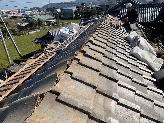 大棟の積み直し
