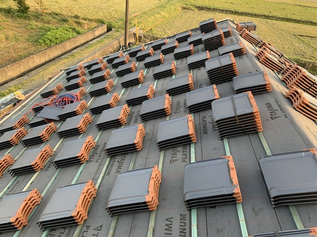 陶器平板瓦の施工